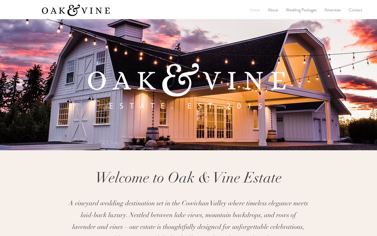 The current homepage